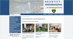 Desktop Screenshot of neustift-innermanzing.at